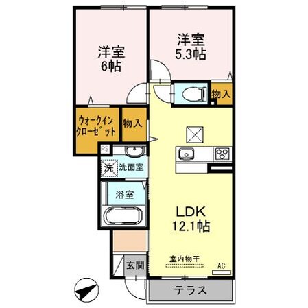 サンヴェルデ中地南の物件間取画像